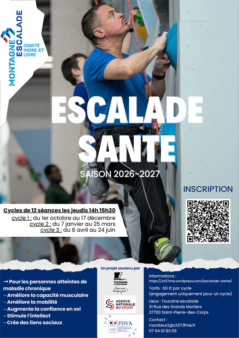 Affiche Escalade Santé - FFME - 2026-27